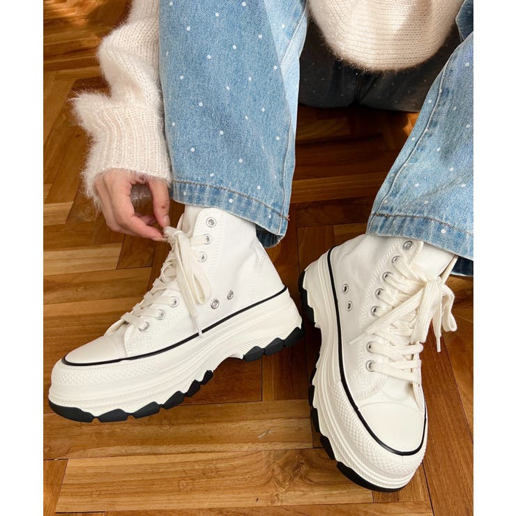 ボリューム厚底ハイカットスニーカー | moment+ | 詳細画像3 