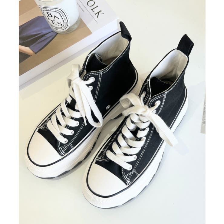 ボリューム厚底ハイカットスニーカー | moment+ | 詳細画像33 