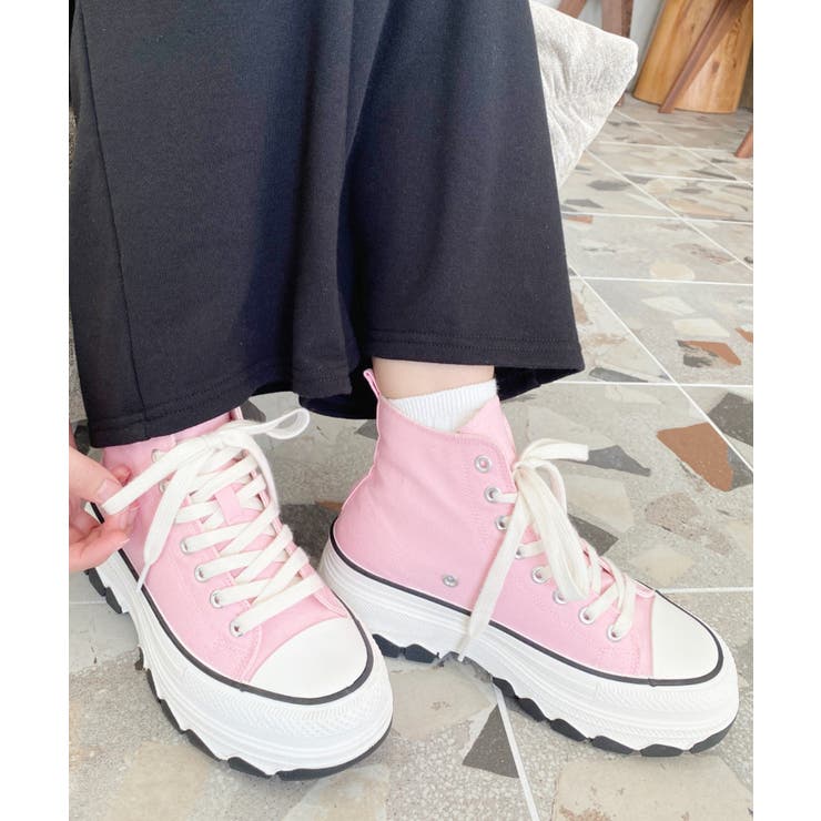 ボリューム厚底ハイカットスニーカー | moment+ | 詳細画像46 