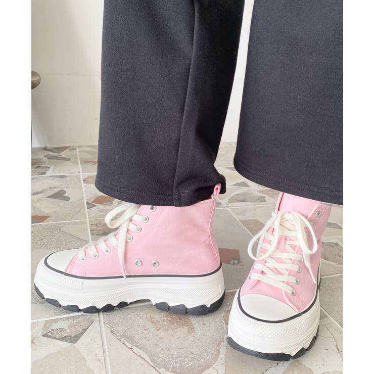 ボリューム厚底ハイカットスニーカー | moment+ | 詳細画像48 