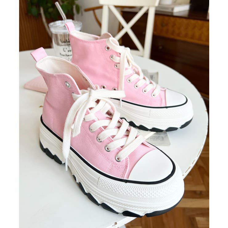 ボリューム厚底ハイカットスニーカー | moment+ | 詳細画像49 