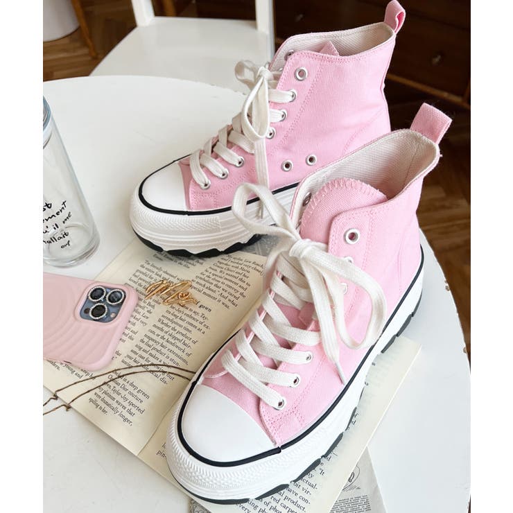 ボリューム厚底ハイカットスニーカー | moment+ | 詳細画像50 