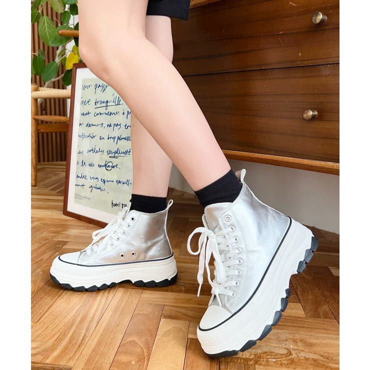 ボリューム厚底ハイカットスニーカー | moment+ | 詳細画像54 