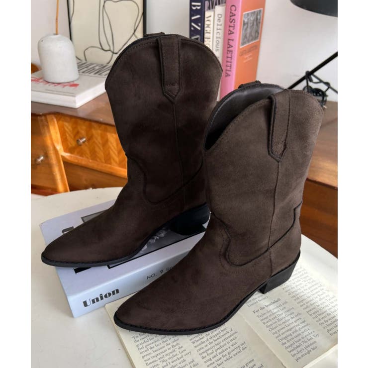 ショートウエスタンブーツ[品番：ERMW0004192]｜moment+（モーメント