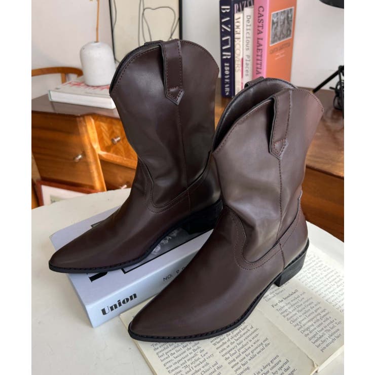 ショートウエスタンブーツ[品番：ERMW0004192]｜moment+（モーメント