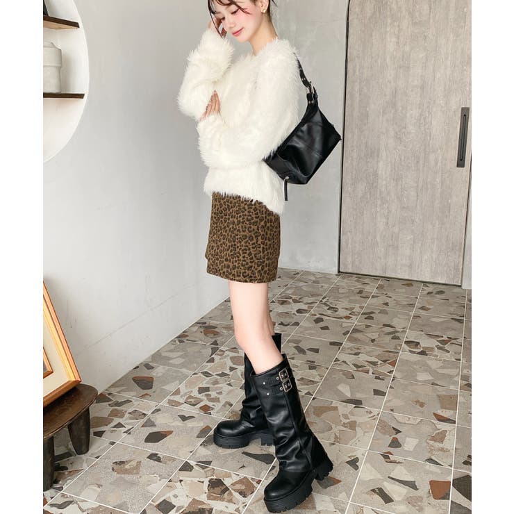 厚底ロングカバーブーツ | moment+ | 詳細画像18 