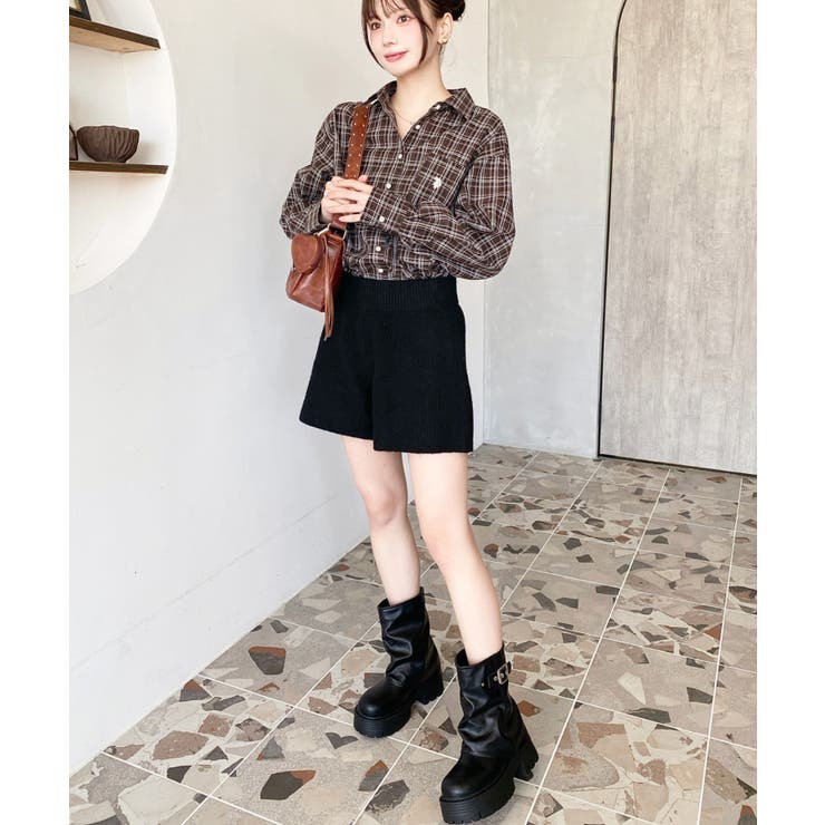 厚底ショートカバーブーツ | moment+ | 詳細画像16 