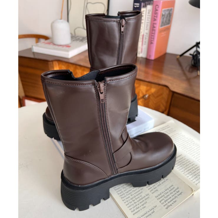 ダブルベルトバイカーブーツ | moment+ | 詳細画像19 