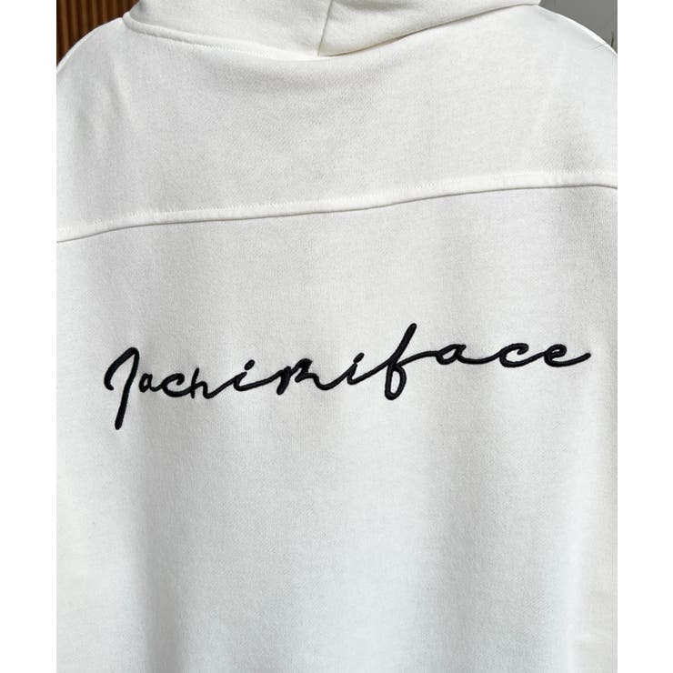 裏毛袖ワンポイントバック刺繍ジップアップパーカーTC | moment+ | 詳細画像24 