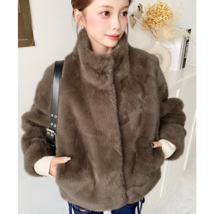 スタンドカラーファーブルゾン | moment+ | 詳細画像13 