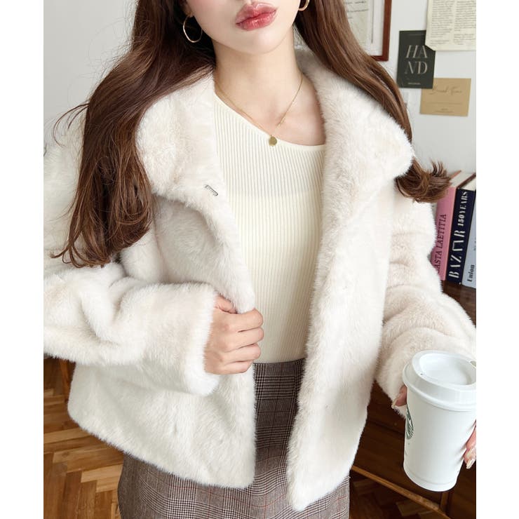 スタンドカラーファーブルゾン | moment+ | 詳細画像6 