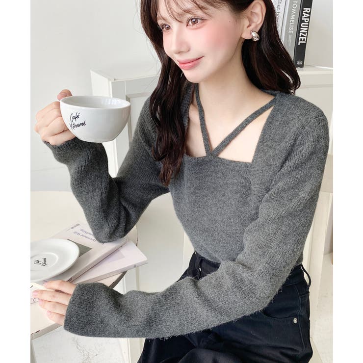 ホルターボレロ風ニットプルオーバー | moment+ | 詳細画像23 