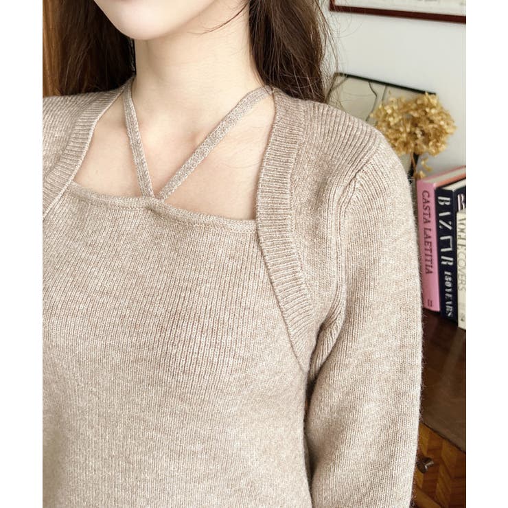 ホルターボレロ風ニットプルオーバー | moment+ | 詳細画像36 