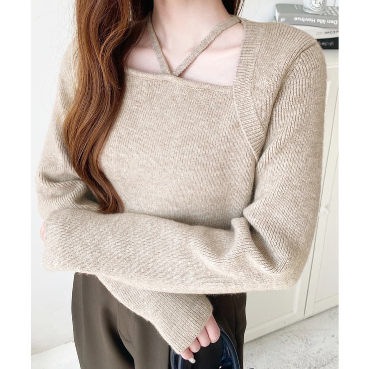 ホルターボレロ風ニットプルオーバー | moment+ | 詳細画像42 