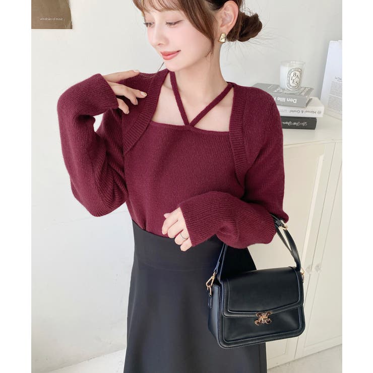 ホルターボレロ風ニットプルオーバー | moment+ | 詳細画像46 