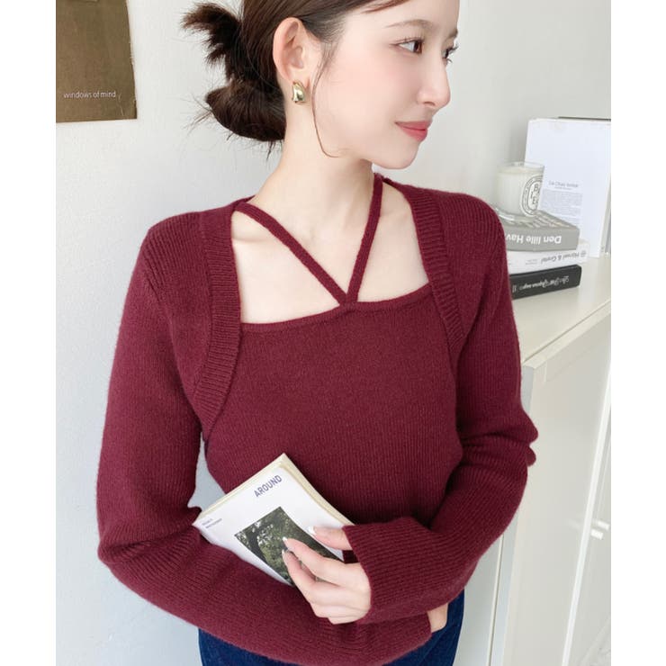 ホルターボレロ風ニットプルオーバー | moment+ | 詳細画像53 