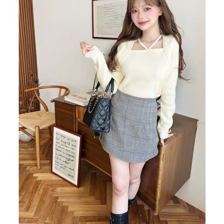 ホルターボレロ風ニットプルオーバー | moment+ | 詳細画像9 