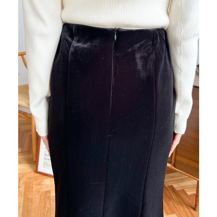 マーメイドフレアベロアスカート | moment+ | 詳細画像10 