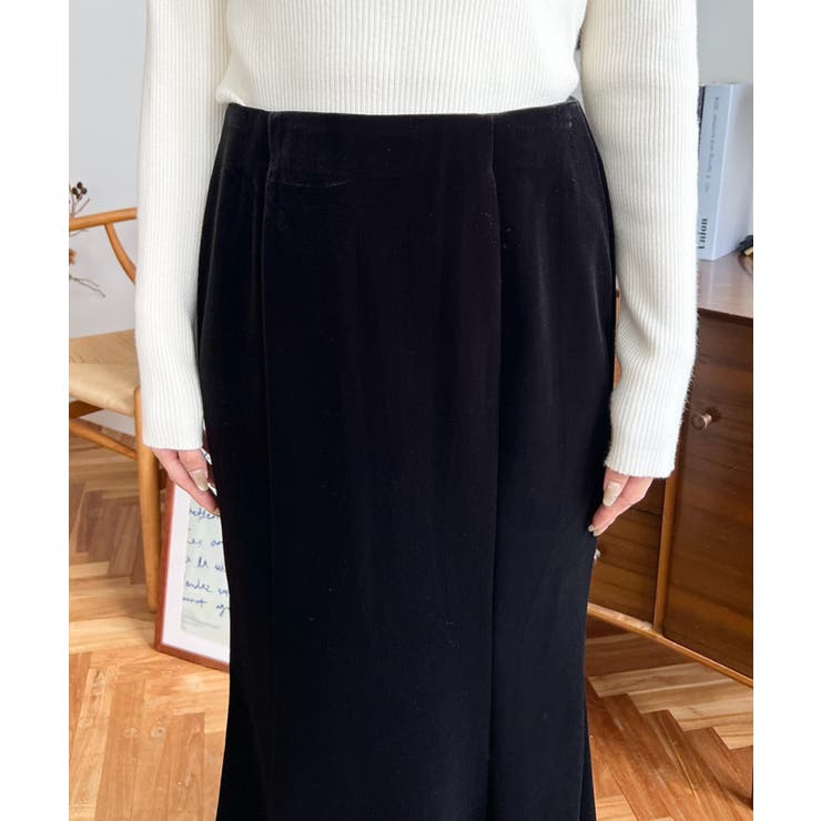 マーメイドフレアベロアスカート | moment+ | 詳細画像8 