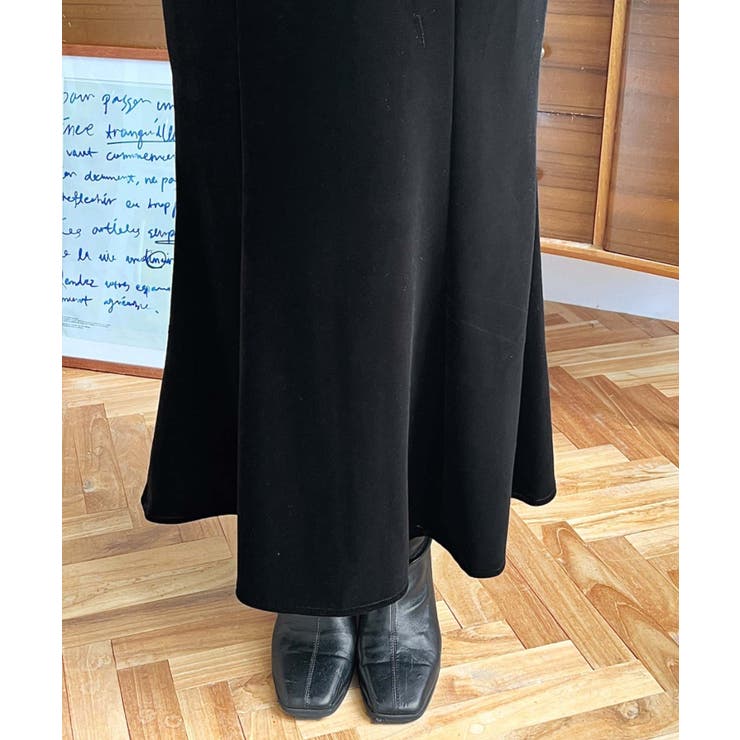 マーメイドフレアベロアスカート | moment+ | 詳細画像9 