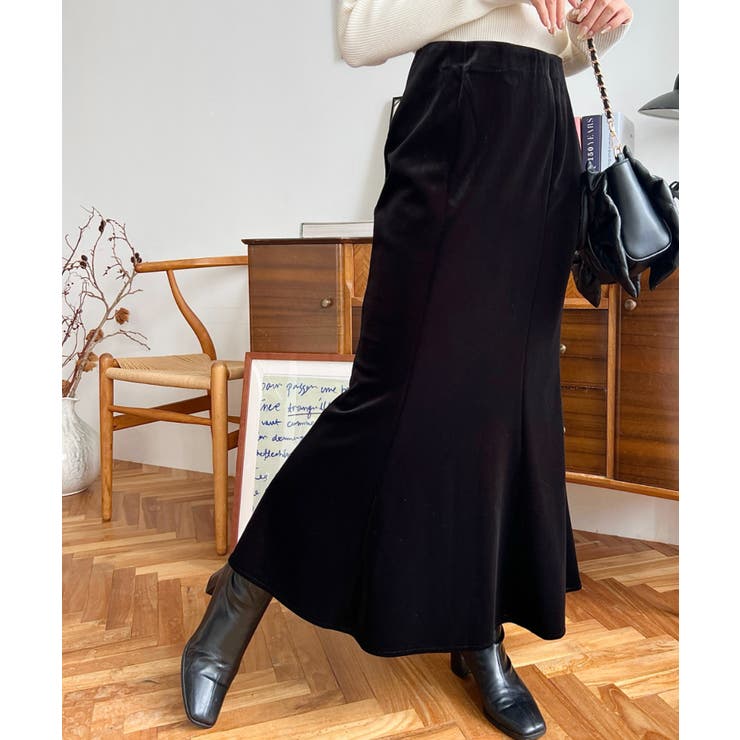 alice auaa ベロア×ファーマーメイドスカート alice auaa ベロア×ファーマーメイドスカート