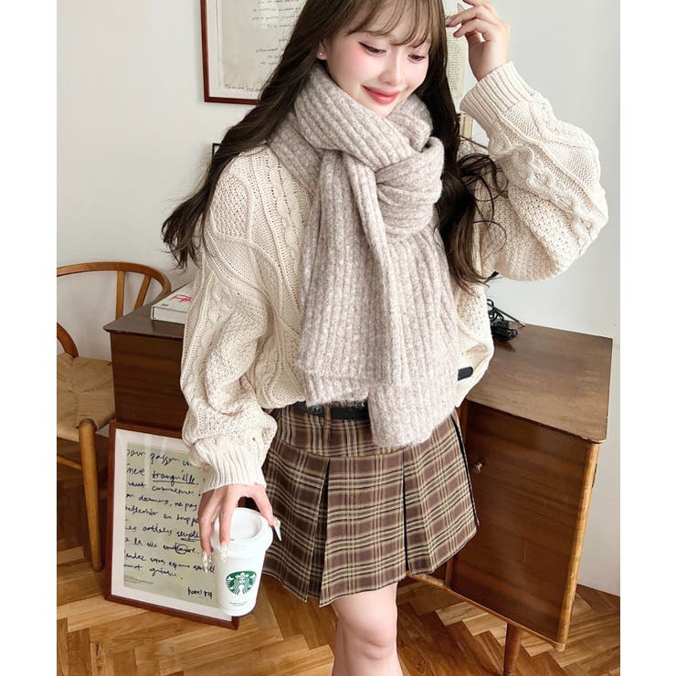 ベルト付きチェックプリーツミニスカート | moment+ | 詳細画像26 