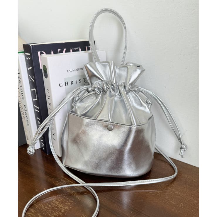 フェイクレザー巾着バッグ | moment+ | 詳細画像19 