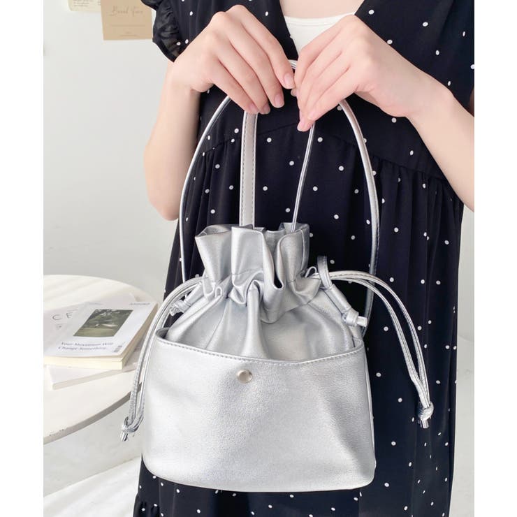 フェイクレザー巾着バッグ | moment+ | 詳細画像20 