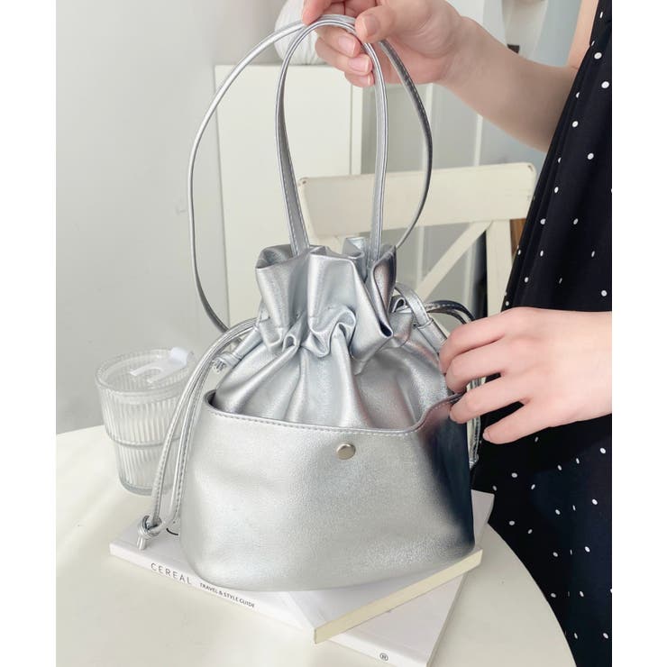 フェイクレザー巾着バッグ | moment+ | 詳細画像22 