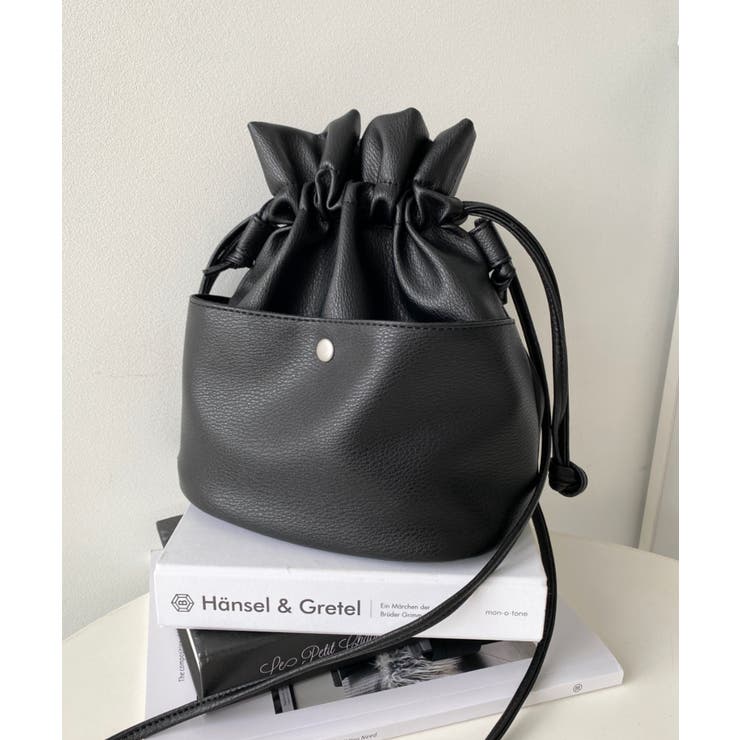 フェイクレザー巾着バッグ | moment+ | 詳細画像33 