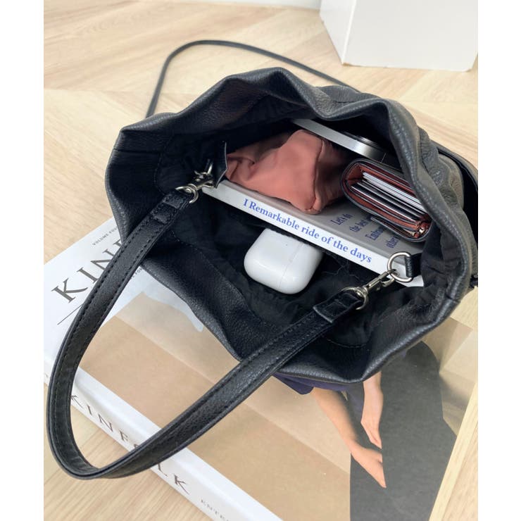 フェイクレザー巾着バッグ | moment+ | 詳細画像36 