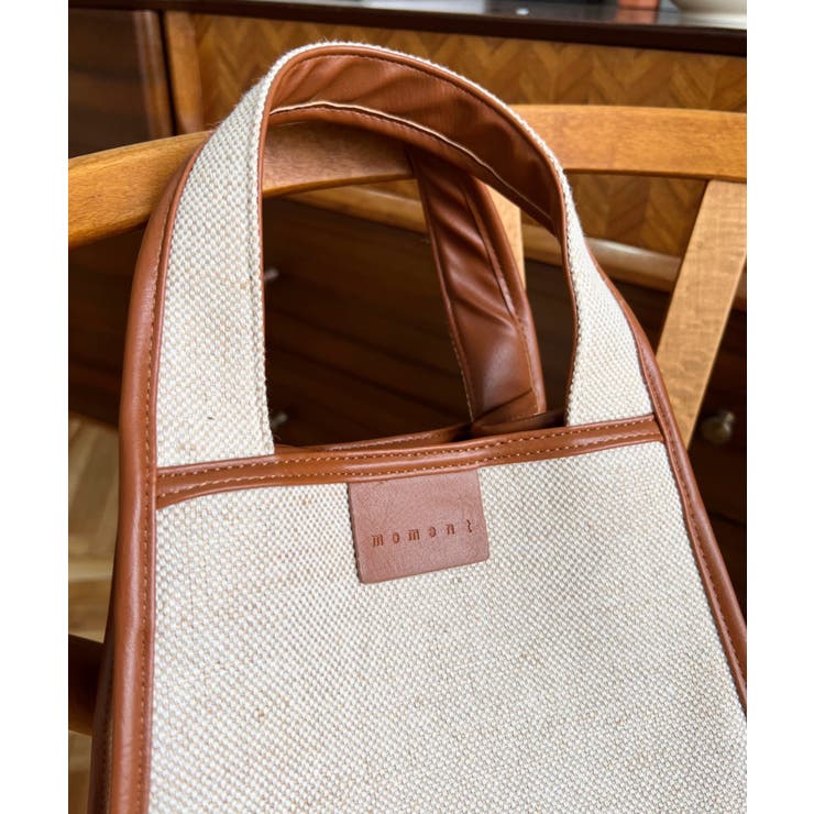 キャンバス ポーチ付き 2WAYスクエアトートバッグ | moment+ | 詳細画像15 