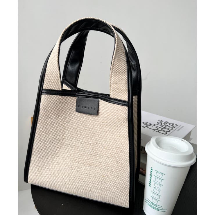 キャンバス ポーチ付き 2WAYスクエアトートバッグ | moment+ | 詳細画像20 