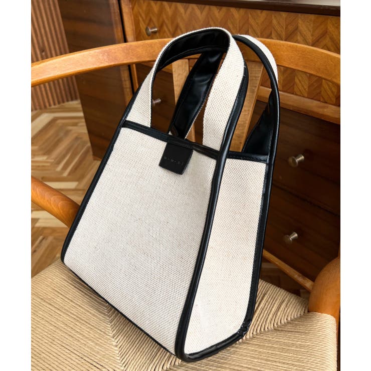 キャンバス ポーチ付き 2WAYスクエアトートバッグ | moment+ | 詳細画像24 