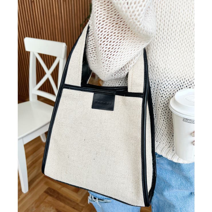 キャンバス ポーチ付き 2WAYスクエアトートバッグ | moment+ | 詳細画像26 