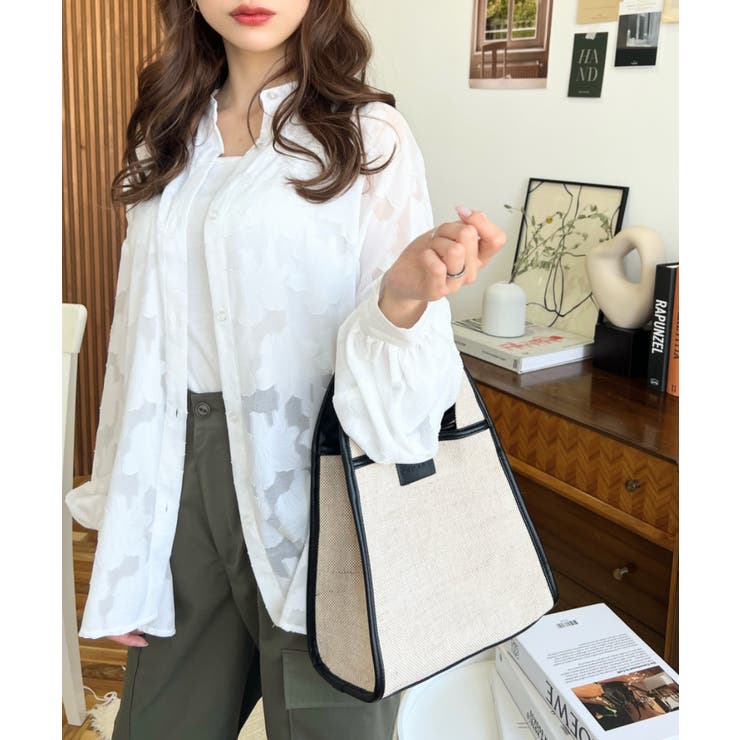 キャンバス ポーチ付き 2WAYスクエアトートバッグ | moment+ | 詳細画像29 