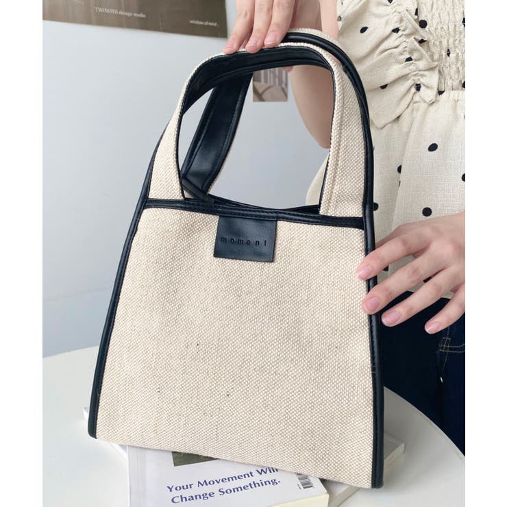 キャンバス ポーチ付き 2WAYスクエアトートバッグ | moment+ | 詳細画像34 