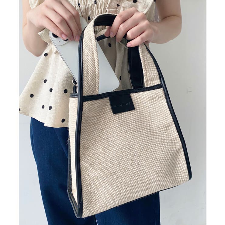 キャンバス ポーチ付き 2WAYスクエアトートバッグ | moment+ | 詳細画像35 