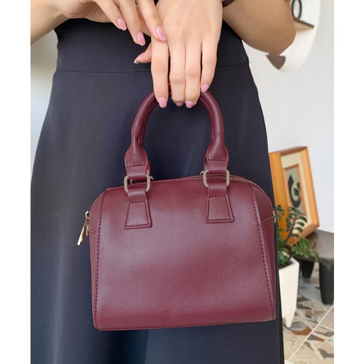 フェイクレザー ミニボストンショルダーバッグ | moment+ | 詳細画像16 