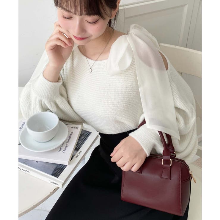 フェイクレザー ミニボストンショルダーバッグ | moment+ | 詳細画像19 