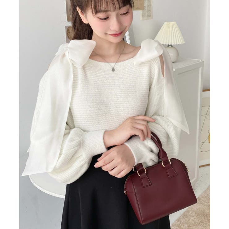 フェイクレザー ミニボストンショルダーバッグ | moment+ | 詳細画像20 