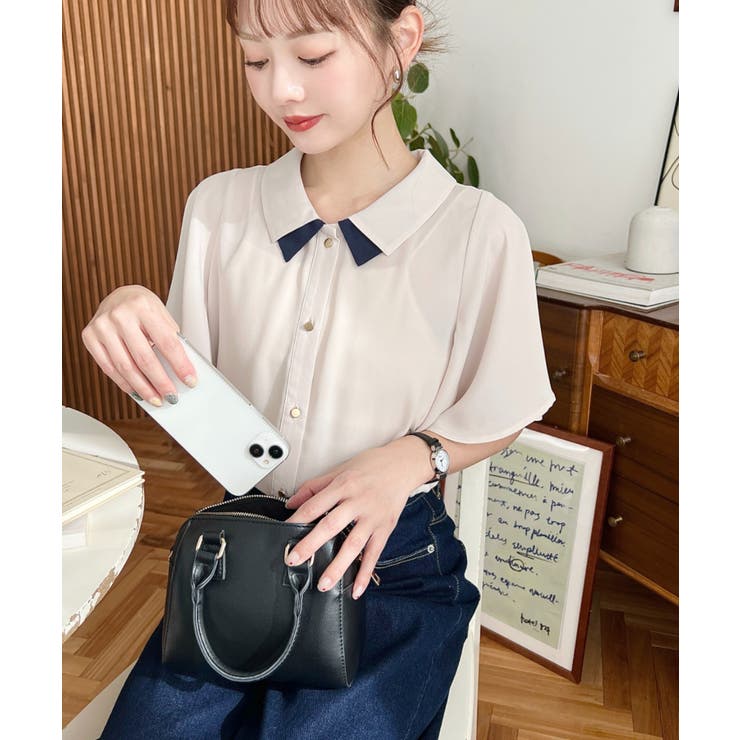 フェイクレザー ミニボストンショルダーバッグ | moment+ | 詳細画像36 