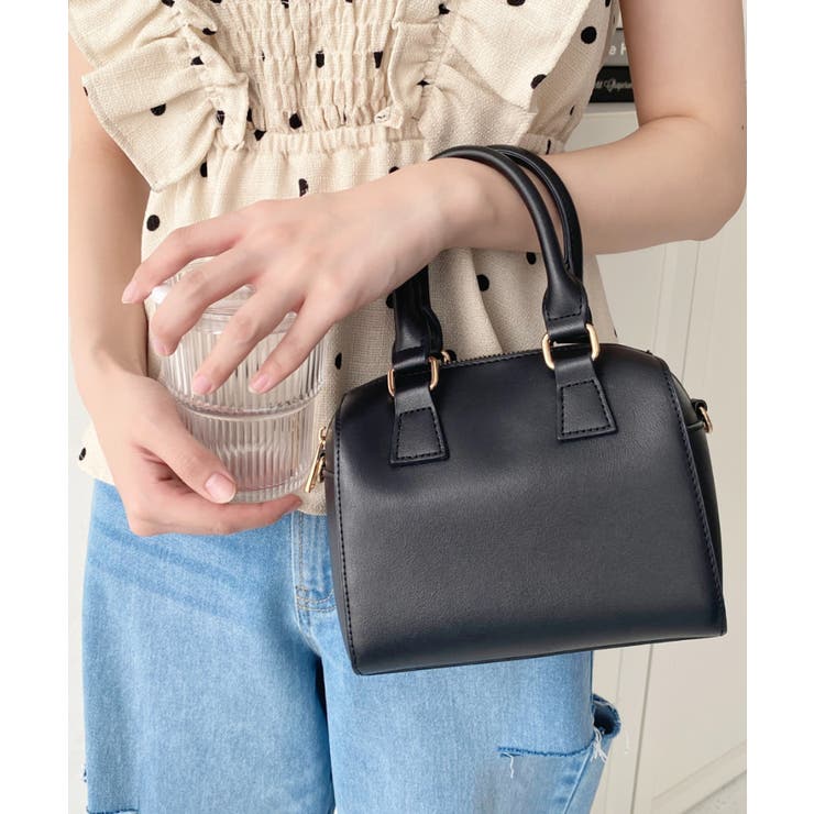 フェイクレザー ミニボストンショルダーバッグ | moment+ | 詳細画像37 