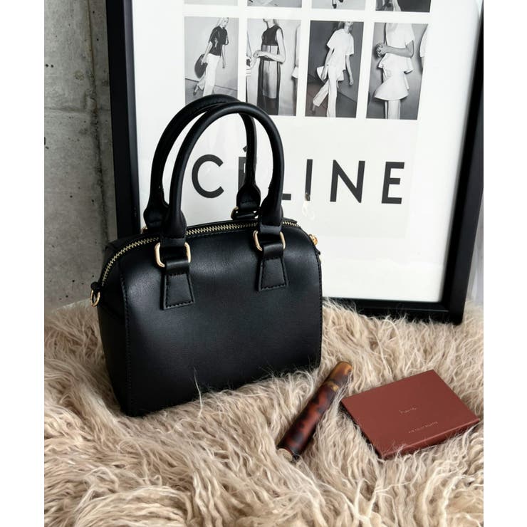 フェイクレザー ミニボストンショルダーバッグ | moment+ | 詳細画像43 