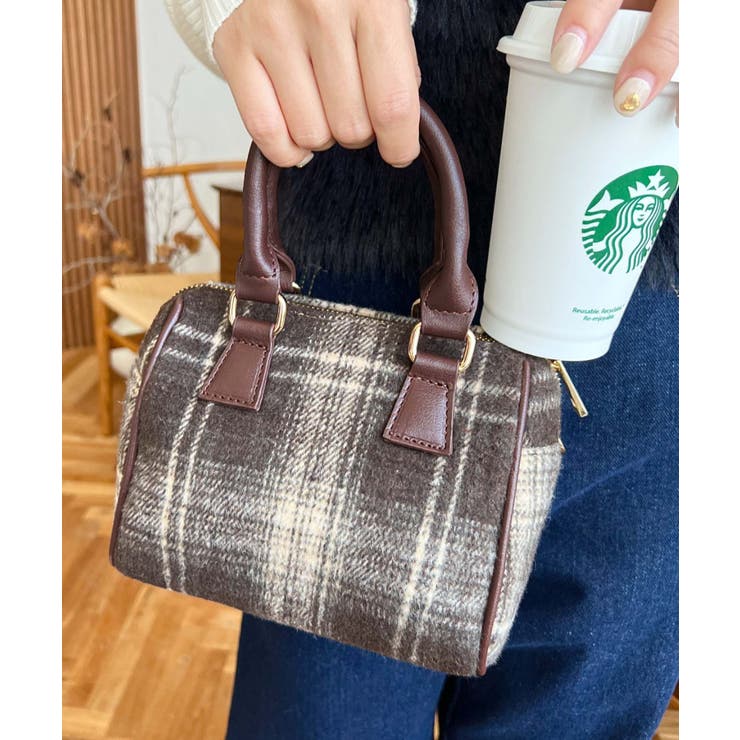 フェイクレザー ミニボストンショルダーバッグ | moment+ | 詳細画像54 