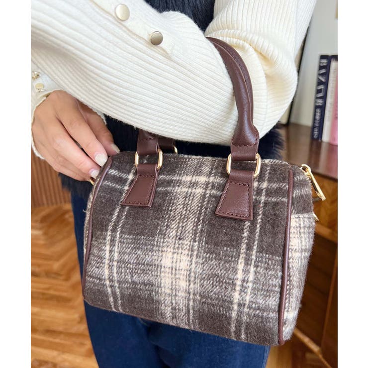 フェイクレザー ミニボストンショルダーバッグ | moment+ | 詳細画像55 