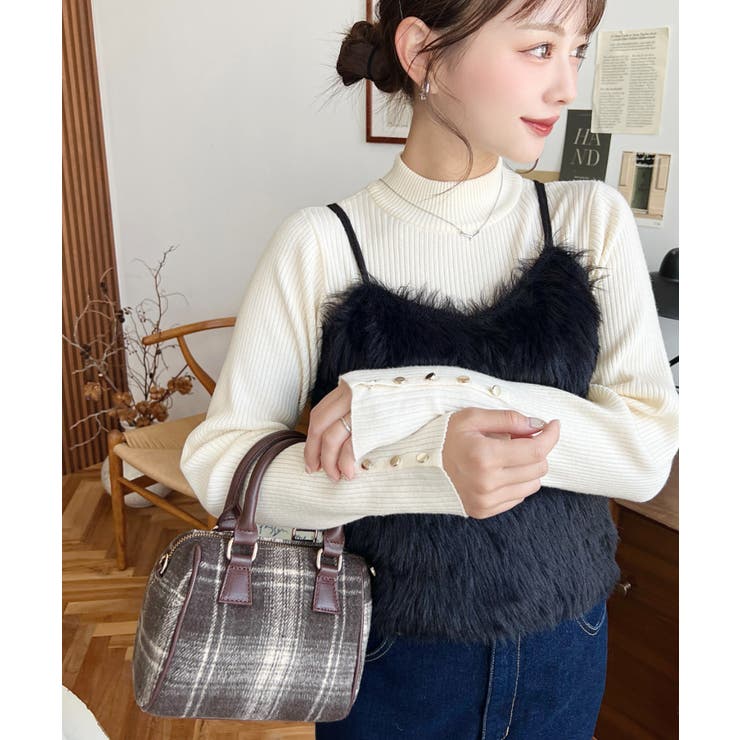 フェイクレザー ミニボストンショルダーバッグ | moment+ | 詳細画像57 