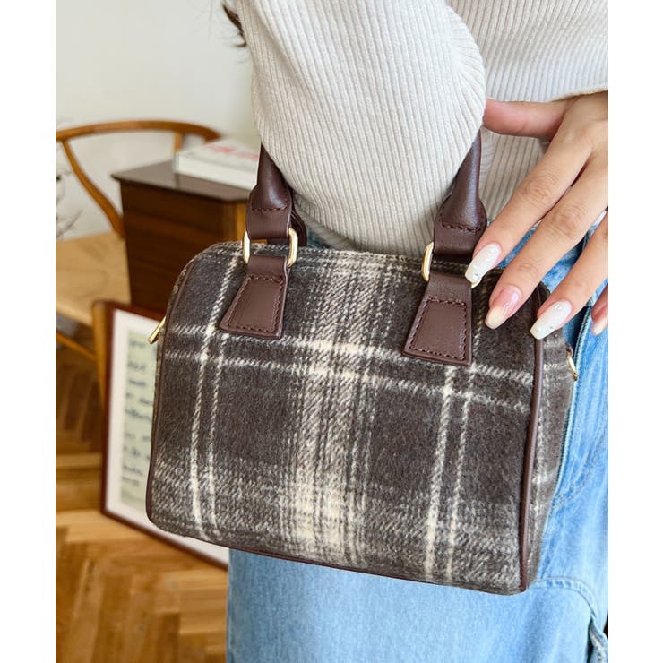 フェイクレザー ミニボストンショルダーバッグ | moment+ | 詳細画像59 