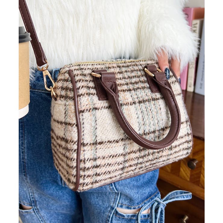 フェイクレザー ミニボストンショルダーバッグ | moment+ | 詳細画像64 