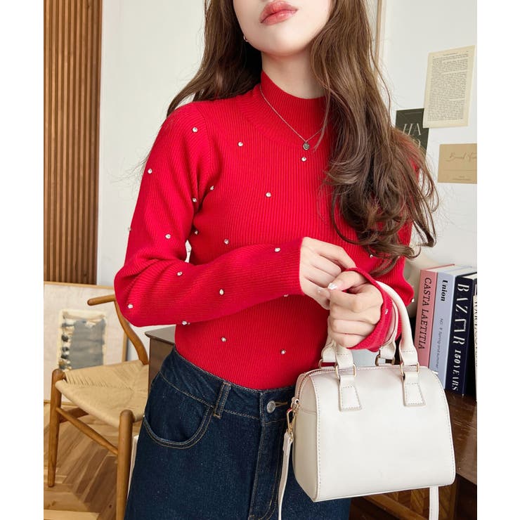 フェイクレザー ミニボストンショルダーバッグ | moment+ | 詳細画像7 